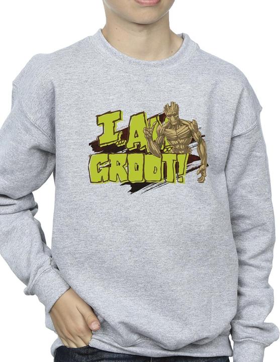 Actual product image Guardians of the Galaxy Boys I Am Groot Sweatshirt (128)