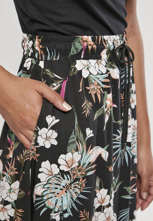 Actual product image Urban Classics Ladies Viscose Midi Skirt (S)