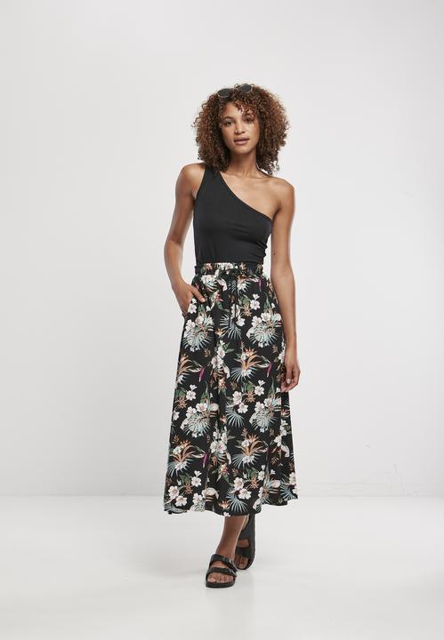 Actual product image Urban Classics Ladies Viscose Midi Skirt (S)