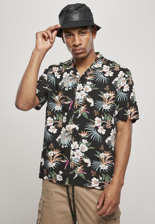 Produktbild Urban Classics Viscose AOP Resort Shirt (4XL)