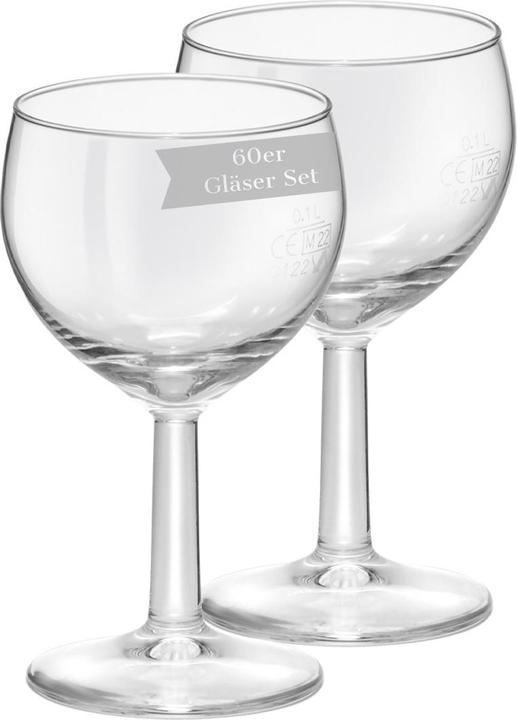 Image du produit Bormioli Rocco Ballon Profi Weingläser geeicht (19 cl, 60 Verres, Verres à vin blanc)