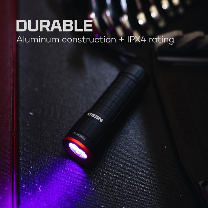 Produktbild Nebo Torchy UV-Schwarzlicht-Inspektionstaschenlampe - Kompakte Mini-Batterie betrieben (9.50 cm)