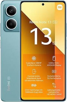 Immagine prodotto Xiaomi Redmi Note 13 5G (128 GB, Alzavola oceanica, 6.67", Doppia SIM Ibrida, 100 Mpx, 5G)