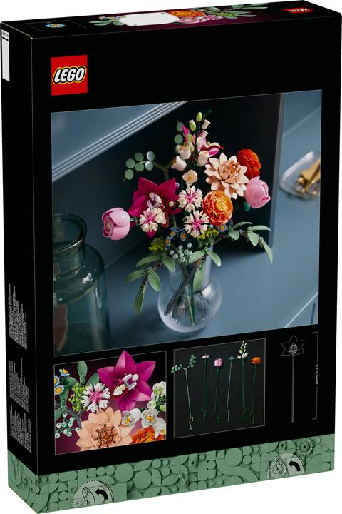 Actual product image LEGO Schöner Rosafarbener Blumenstrauss (10342, LEGO Icons, LEGO Botanical)