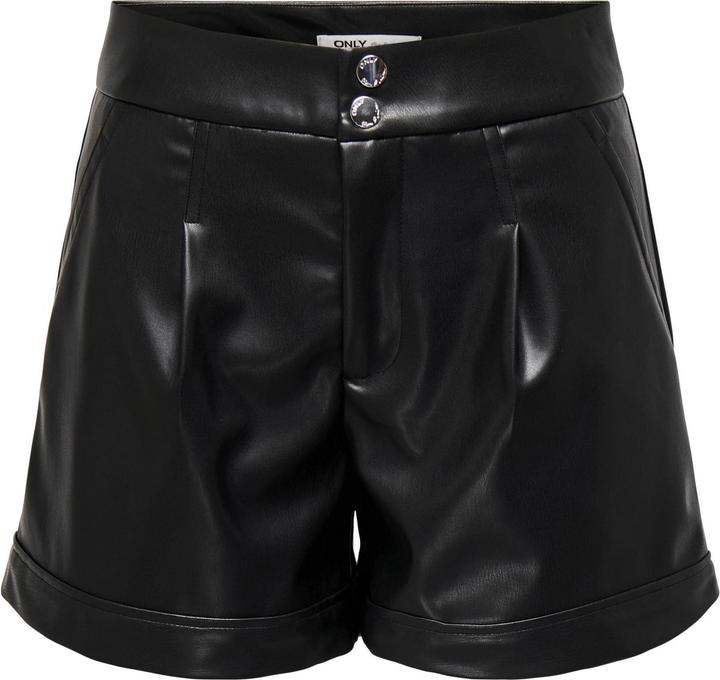 Image du produit Only ONLIZARA Hohe Taille Normal geschnitten Shorts in Lederoptik Shorts in Lederoptik (XXL)