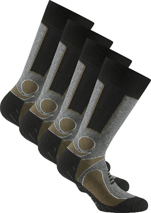 Rohner Socken Trekking Khaki/Schwarz 2er-Pack