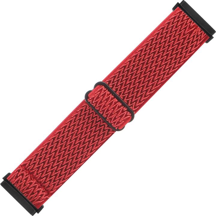 Produktbild Cover-Discount Fitbit Versa 4 / Sense 2 - Nylon Ersatzarmband rot (Nylon)
