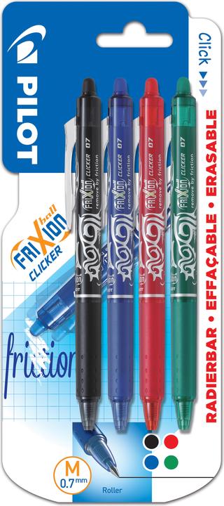 Pilot FriXion (Multicolore, Rosso, Nero, Verde, Blu, 4 x)