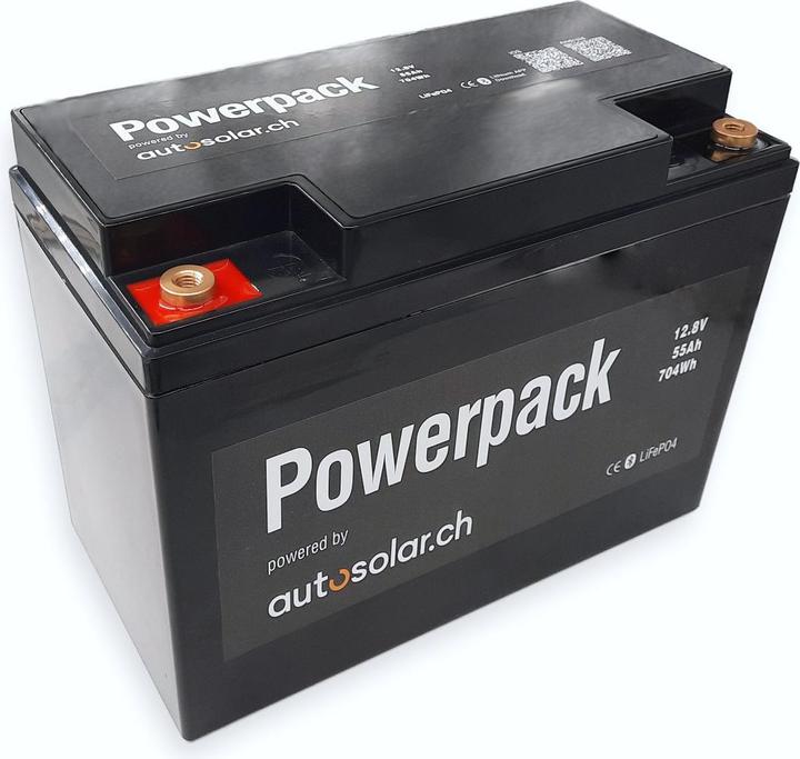 Actual product image Autosolar Complete package 160W (installation) with (LiFePo) 55Ah and 600W inverter incl. mounting material (160 W)