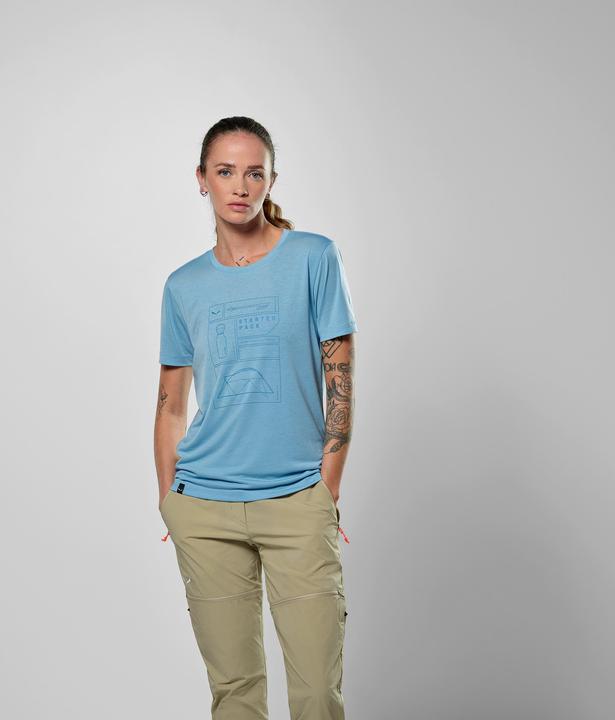 Actual product image Salewa Eagle Pack Dry'Ton T-Shirt Da (34, XS)