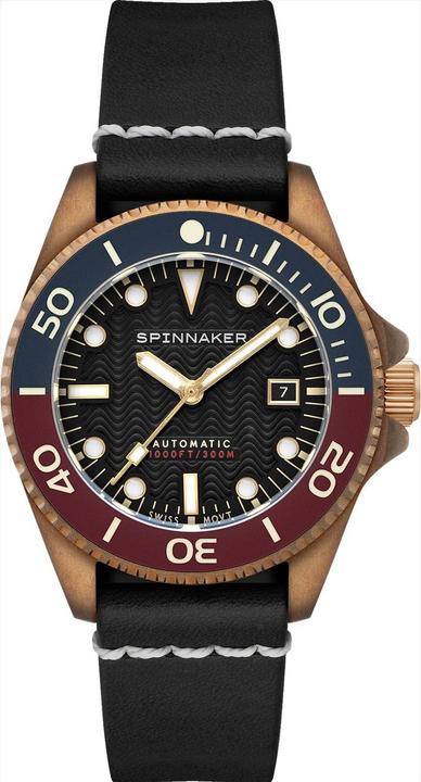 Actual product image Spinnaker SP-5060-08 Tesei Bronze Swiss (Diving watch, Rotating bezel left)