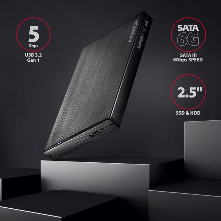 Produktbild Axagon EE25-XA6 Externes Aluminiumgehäuse, USB 3.2 GEN 1 SATA 6G 2,5" (2.5")