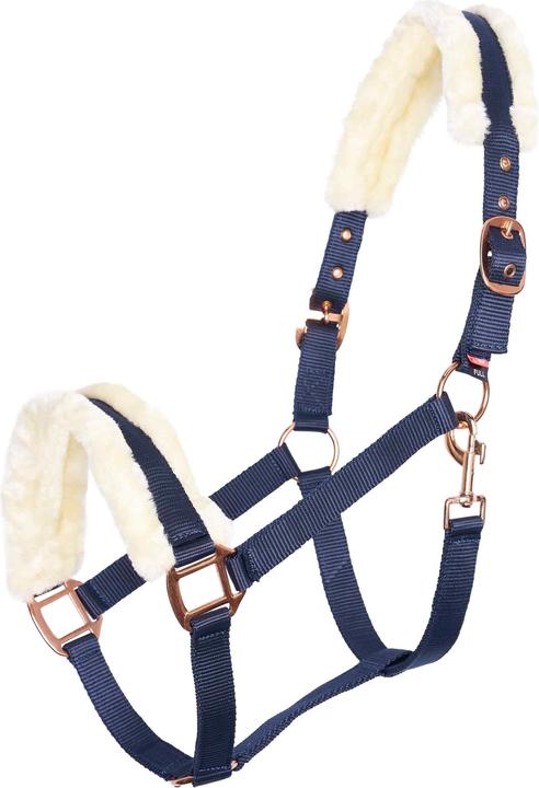 Actual product image Imperial Riding horse halter with faux fur classic fur