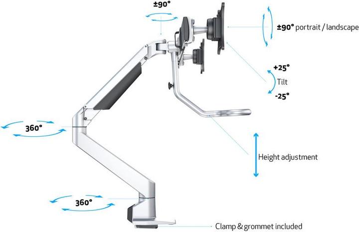 Produktbild Multibrackets MB Gasliftarm HD (Tisch, 32")