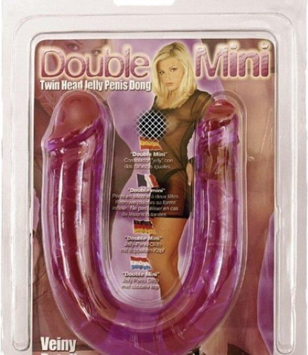 Seven Creations Dubbele Mini Jelly Penis Dong paars