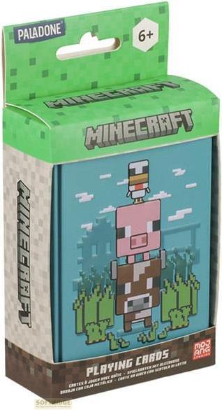 Image du produit Paladone Products Mojang Studios - Minecraft - Cartes à jouer avec boîte de rangement en métal animaux