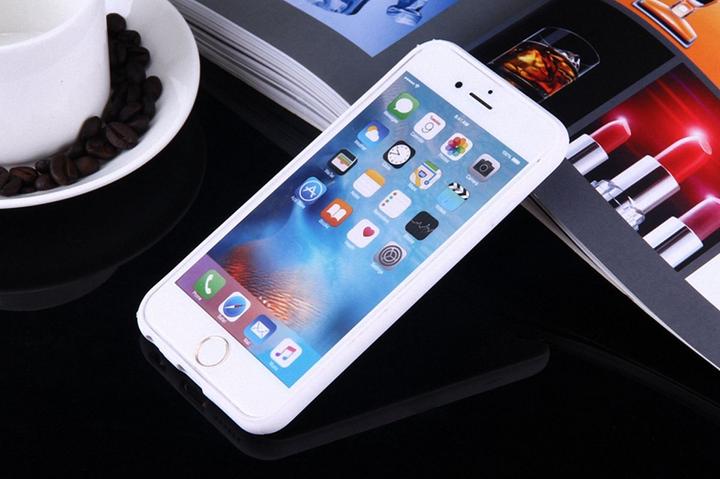 Produktbild König Design Apple iPhone 6s Plus Handy Hülle Mandala Case Schutzhülle Motiv Kreis Weiss Neu (Apple iPhone 6 Plus)