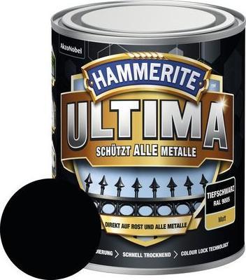 Immagine prodotto Hammerite Lacca protettiva per metallo ULTIMA opaca (750 ml, Nero intenso)
