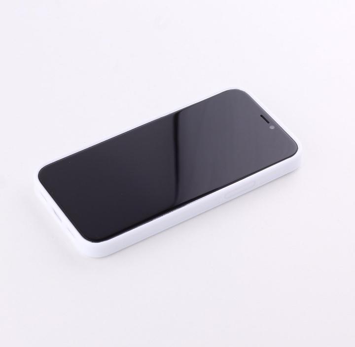 Produktbild PhoneLook Hülle Silikon weiss Shimmering Orange (Apple iPhone 12 mini)