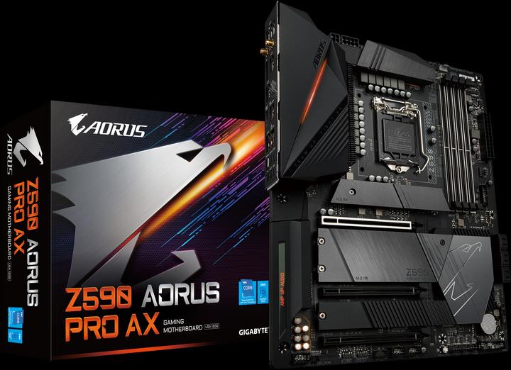 Actual product image Gigabyte Z590 Aorus Pro AX (LGA 1200, Intel Z590, ATX)