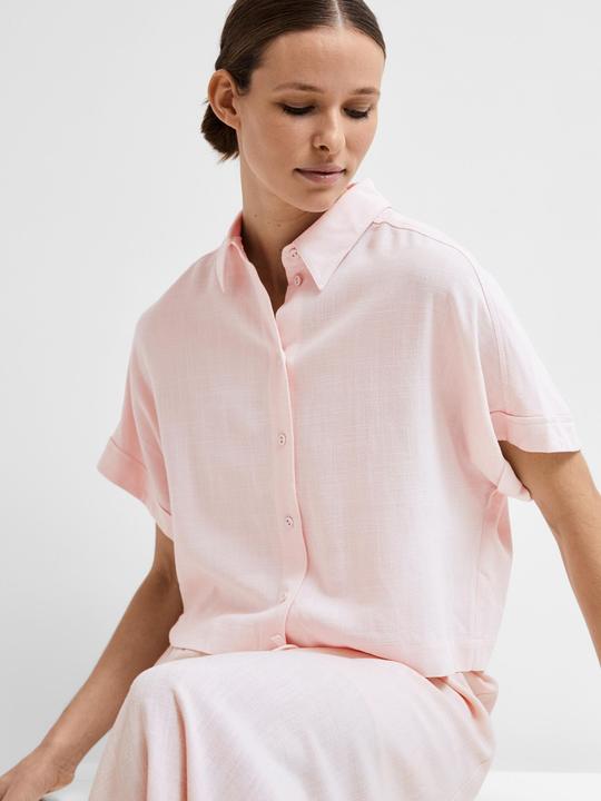 Actual product image Selected Femme Cropped short sleeve shirt (42)