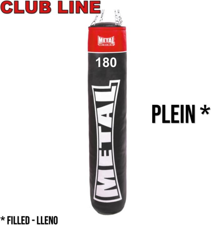 Produktbild MetalBoxe Sac De Frappe Plein Club Line Noir 180 (180 cm, 50 kg)