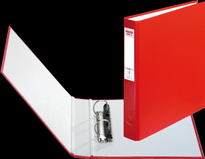 Productafbeelding Herlitz Ringbuch maX.file protect, A5, 2-Ring-Mechanik, rot (A5, 40 mm, 1 Stuk)