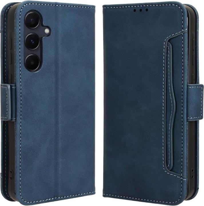 Immagine prodotto Cover-Discount Galaxy A55 - Custodia con molti scomparti per carte di credito blu (Samsung Galaxy A55)