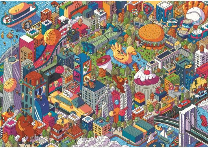 Actual product image Trefl Puzzle 1000 Days UFT Eye-Spy Imaginary Cities New York USA (1000 pieces)