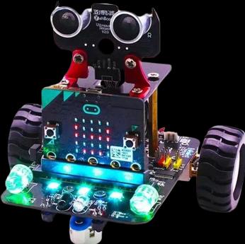 Actual product image micro:bit Programmable Robot Car Infrared & Bluetooth( not included)