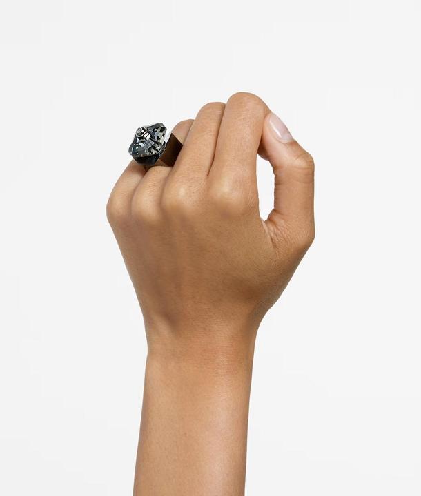 Produktbild Swarovski Numina Cocktailring Oktagon Schliff Schwarz (64)