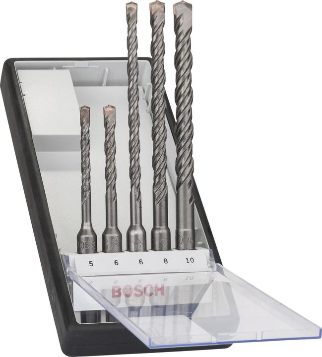 Bosch Professional Zubehör Hammer drill set SDS-plus-5 (5 mm, 6 mm, 8 mm, 10 mm)