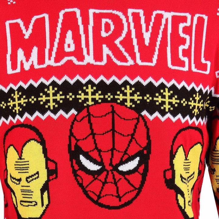 Actual product image Unisex Adult Faces Knitted Sweatshirt (XXL)