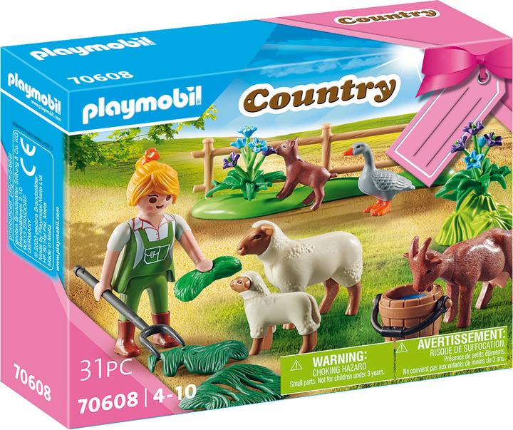 Actual product image Playmobil 70608 Gift set farmer with meadow animals (70608, Playmobil Country)