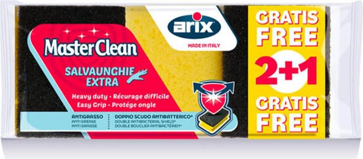 Produktbild Arix Masterclean Schwamm antibakteriell Heavy duty 3. Stk. (3 Stk.)