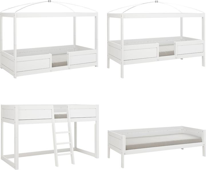Immagine prodotto Lifetime Kidsrooms Letto 4 in 1 con baldacchino, rete a doghe deluxe (90 x 200 cm)