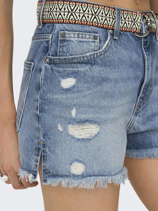 Produktbild Only ONLROBYN Hohe Taille Gerade geschnitten Jeans-Shorts Jeans-Shorts (S)