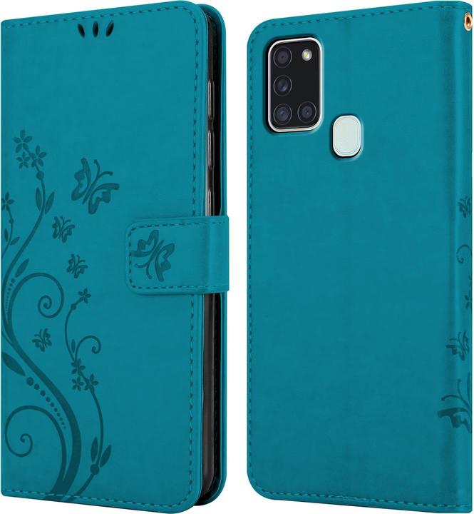 Productafbeelding Cadorabo Bloemen Boekomslag (Samsung Galaxy A21)