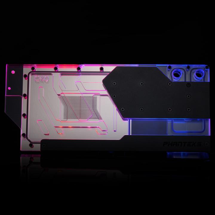 Actual product image Phanteks Glacier G40 RTX 4080/90 water block incl. backplate for Gigabyte, D-RGB - black