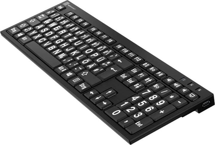 Produktbild Logickeyboard XL Print PC Slim Line NERO (DE, Kabelgebunden)
