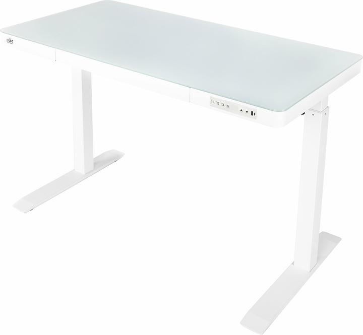 Produktbild Seville Classics Stehtisch Airlift 1.2 x 0.6 m, Weiss, Tiefe