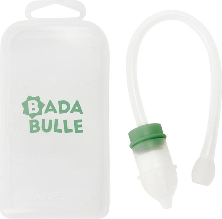 Image du produit Badabulle Tétine nasale avec embout vert olive/blanc
