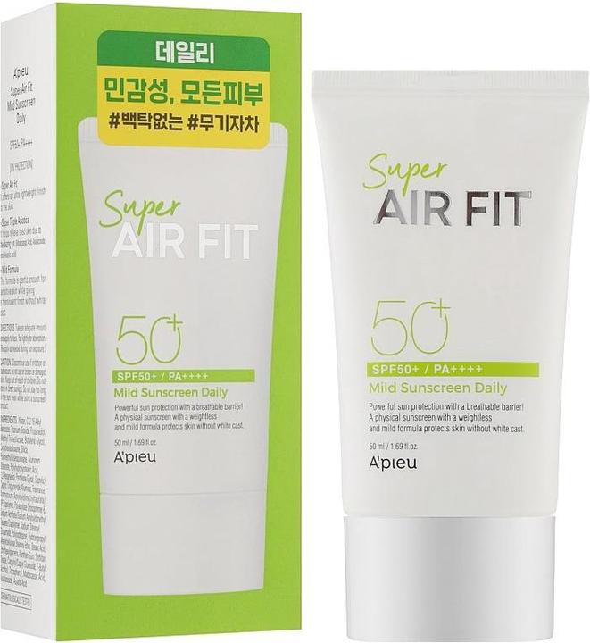Image du produit A'Pieu Apieu Super Air Fit écran solaire doux (Crème solaire, SPF 50+, 50 ml)