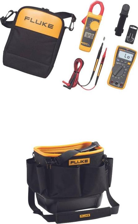 Produktbild Fluke 117/323/TB25 Hand-Multimeter, Stromzange digital inkl. Prüfkabel, inkl. Tasche CAT III (CAT III 600V)