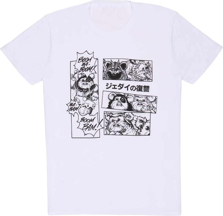 Star Wars Unisex Adult Ewok Manga T-Shirt