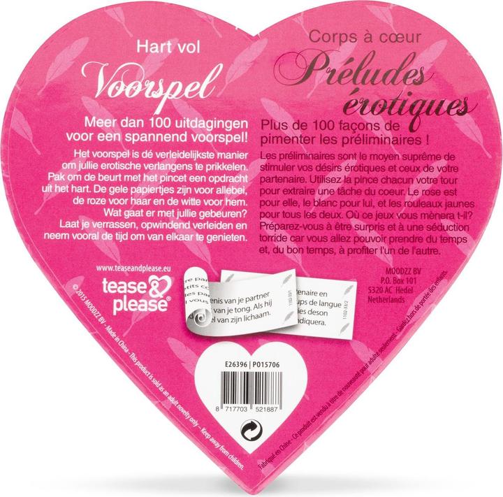 Produktbild tease & please Hart Vol Voorspel (Sonstiges, Französisch, Niederländisch)