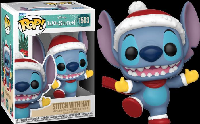 Actual product image Funko Disney Stitch with Santa Hat