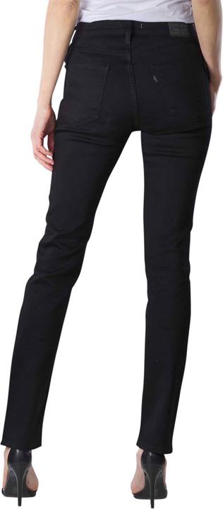 Actual product image Levis 724 Jeans High Rise Straight soft black (W31/L30)
