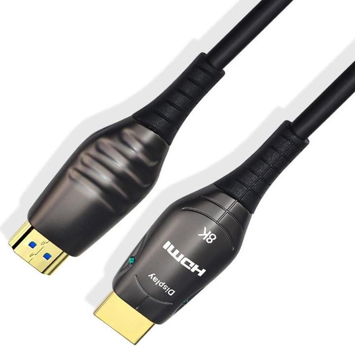 Actual product image Audiolab HDMI fibre optic cable 8K/60Hz, 20m, black (20 m, HDMI)