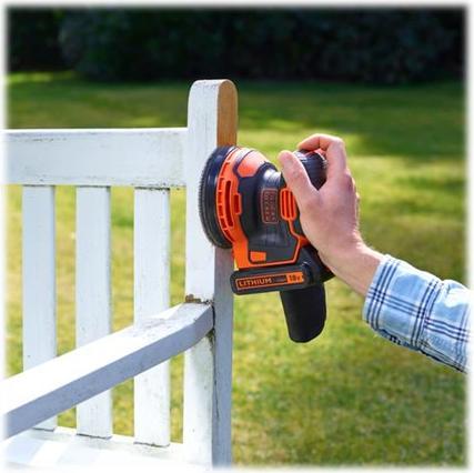 Actual product image Black & Decker Bdcros18nxj (Eccentric grinder, 18 W)